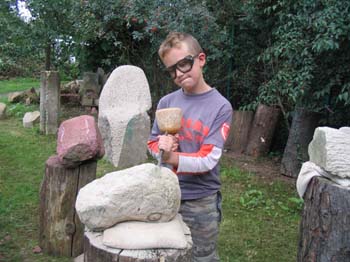 Krokodilskopf in Rückenlage